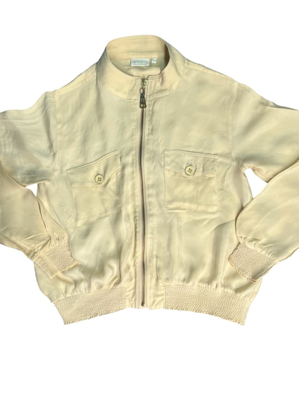 Lightweight Zip-Front Bomber Jacket